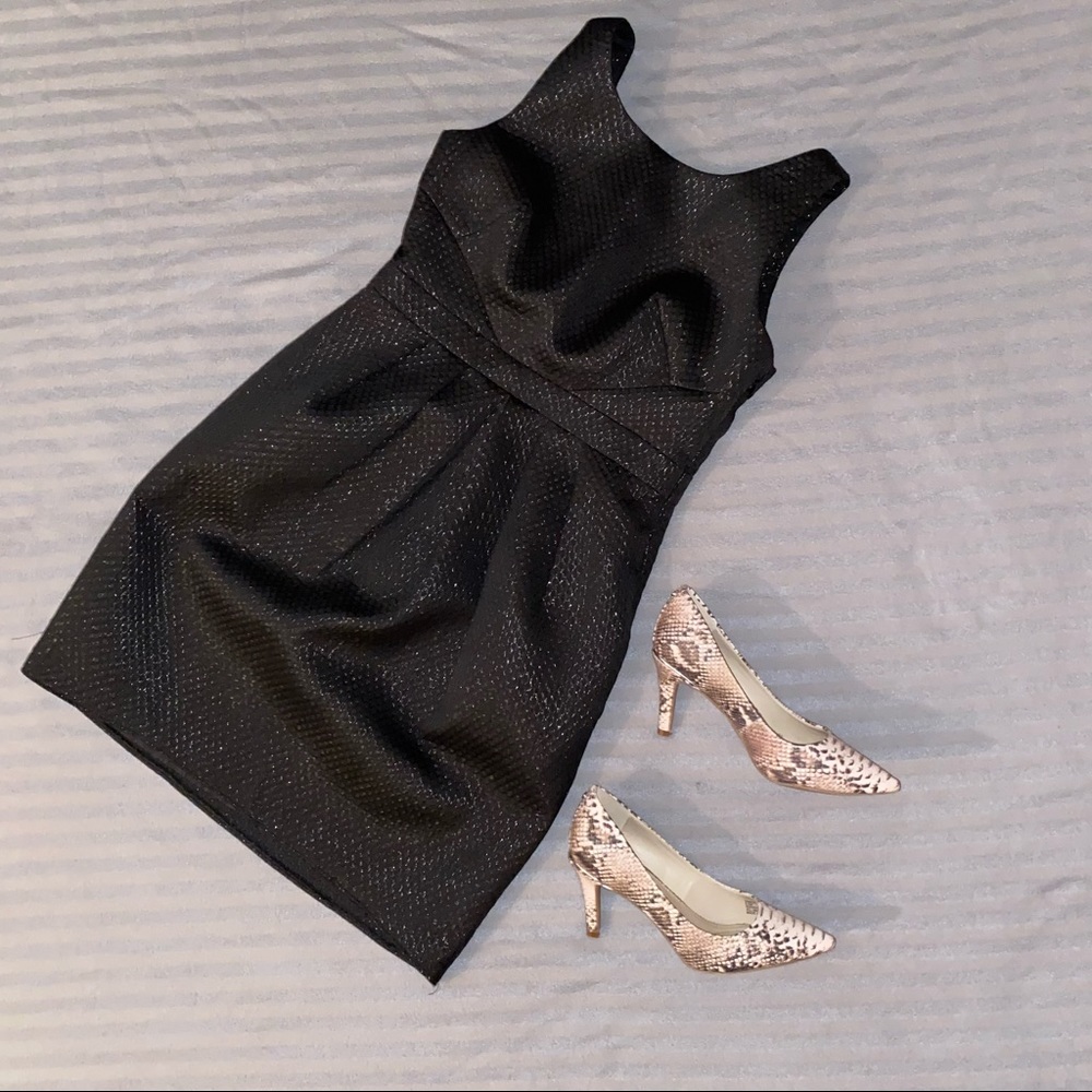 Smart Set Black Shimmer Evening Dress